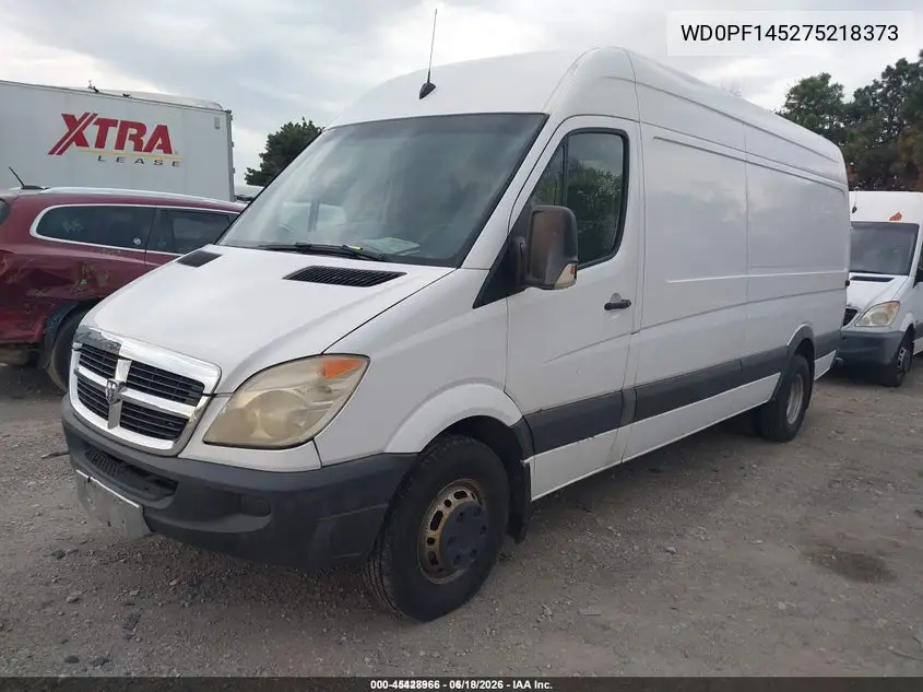 2007 Dodge Sprinter Van 3500 High Roof VIN: WD0PF145275218373 Lot: 45428966