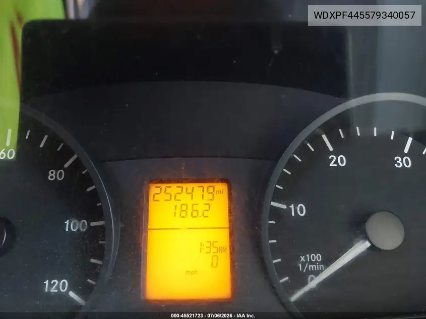 2007 Dodge Sprinter 3500 VIN: WDXPF445579340057 Lot: 45521723