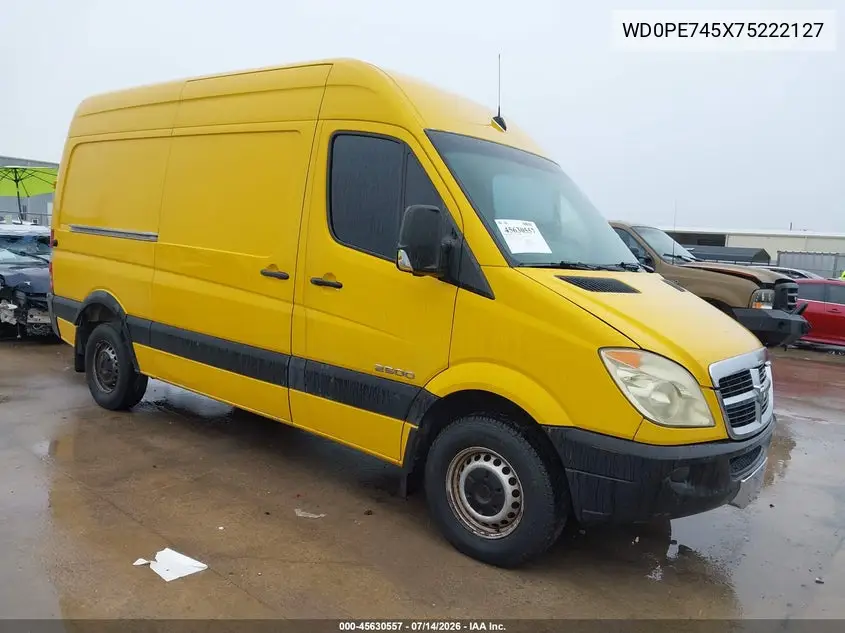 2007 Dodge Sprinter Van 2500 VIN: WD0PE745X75222127 Lot: 45630557