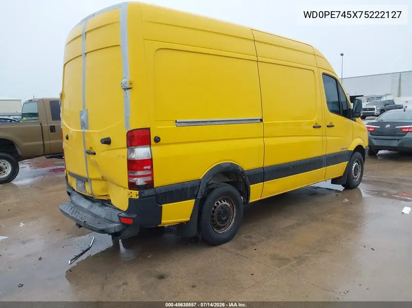 2007 Dodge Sprinter Van 2500 VIN: WD0PE745X75222127 Lot: 45630557