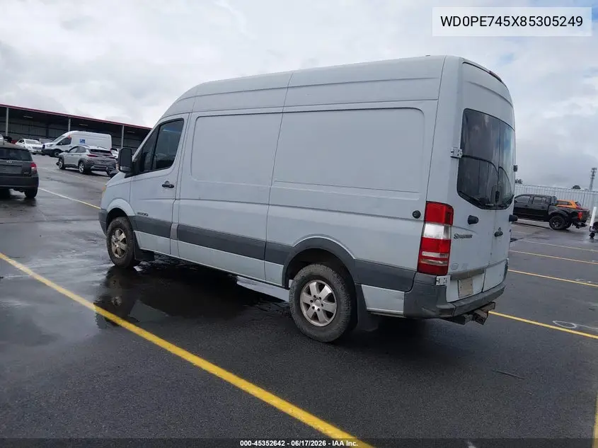 2008 Dodge Sprinter Van 2500 VIN: WD0PE745X85305249 Lot: 45352642