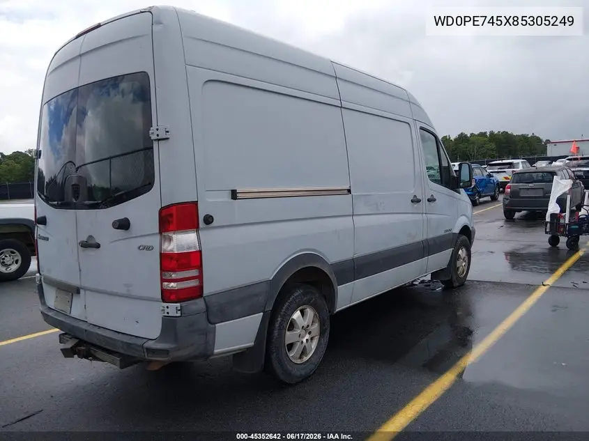 2008 Dodge Sprinter Van 2500 VIN: WD0PE745X85305249 Lot: 45352642