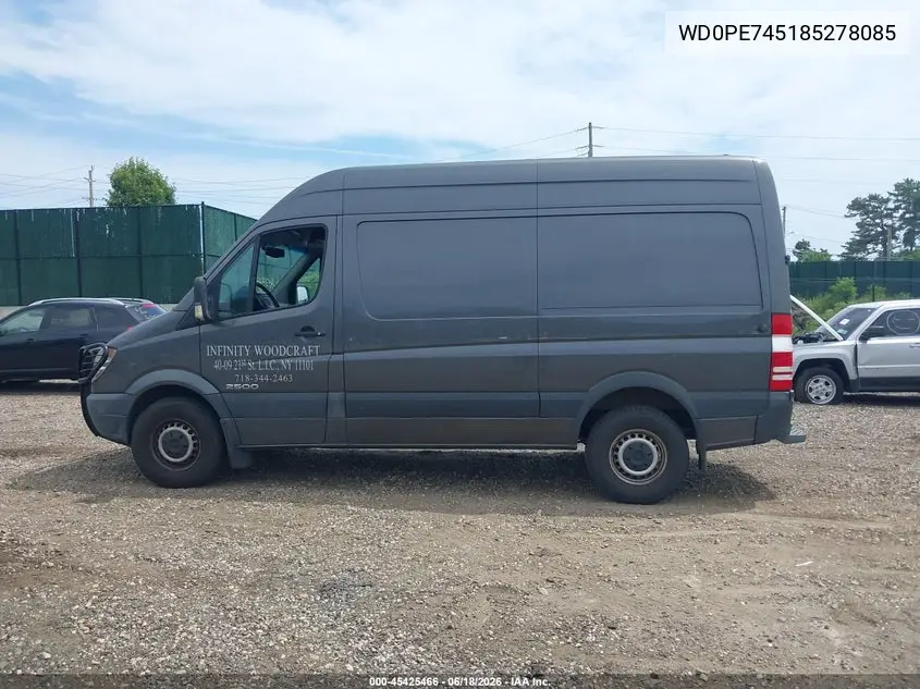2008 Dodge Sprinter Van 2500 VIN: WD0PE745185278085 Lot: 45425466