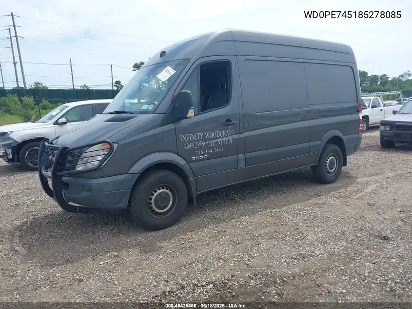 2008 Dodge Sprinter Van 2500 VIN: WD0PE745185278085 Lot: 45425466