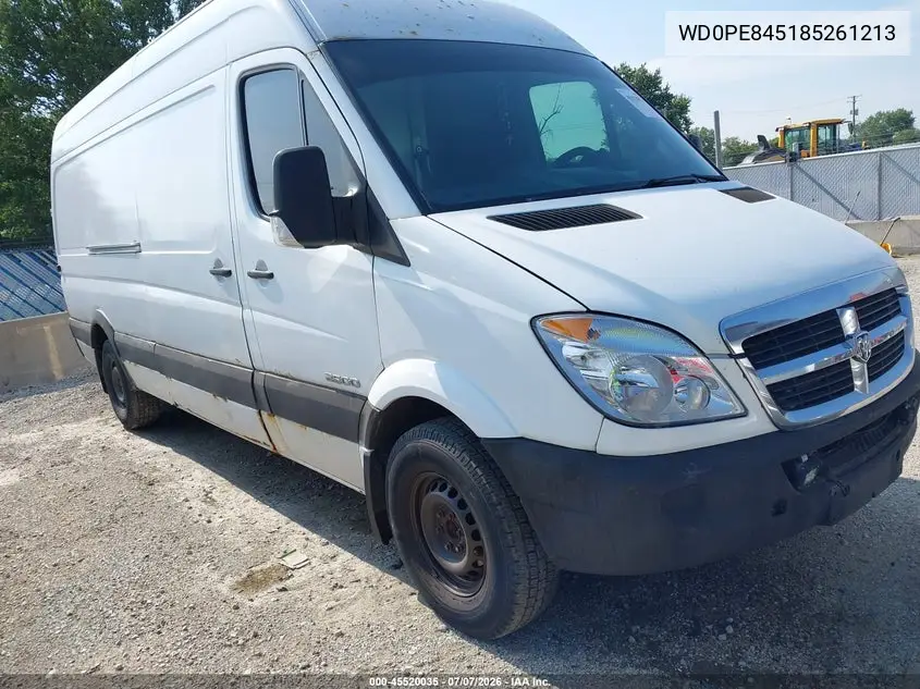 2008 Dodge Sprinter Van 2500 High Roof VIN: WD0PE845185261213 Lot: 45520035
