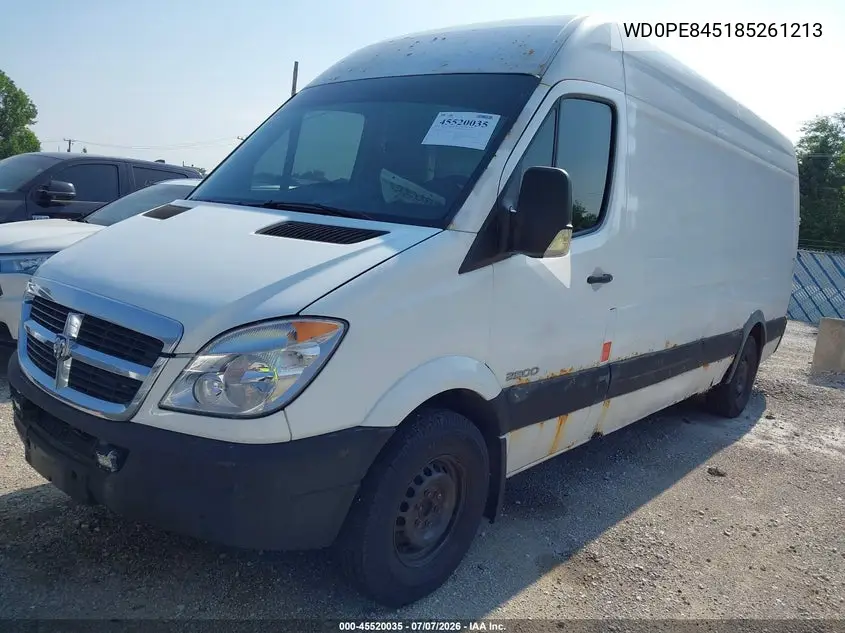 2008 Dodge Sprinter Van 2500 High Roof VIN: WD0PE845185261213 Lot: 45520035