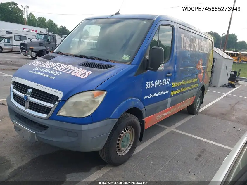 2008 Dodge Sprinter Van 2500 VIN: WD0PE745885273949 Lot: 45522347