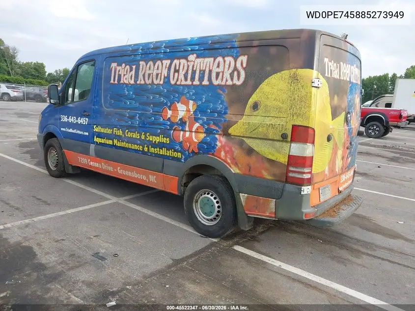 2008 Dodge Sprinter Van 2500 VIN: WD0PE745885273949 Lot: 45522347
