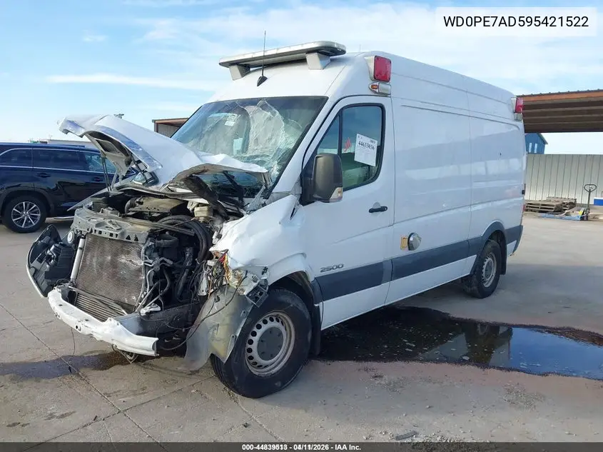 2009 Dodge Sprinter 2500 VIN: WD0PE7AD595421522 Lot: 44633036