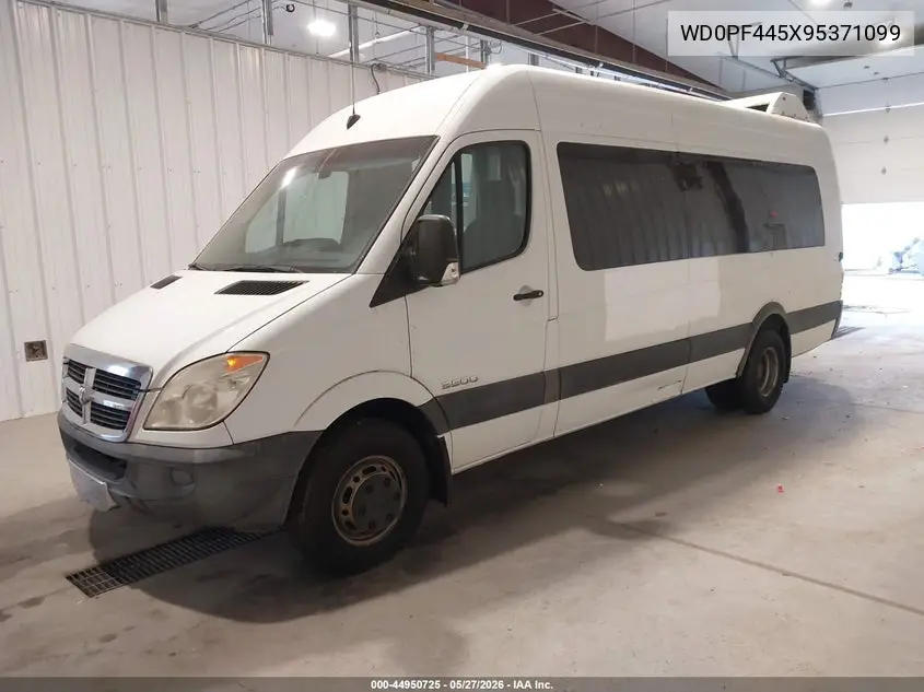 2009 Dodge Sprinter Van 3500 High Roof VIN: WD0PF445X95371099 Lot: 44950725