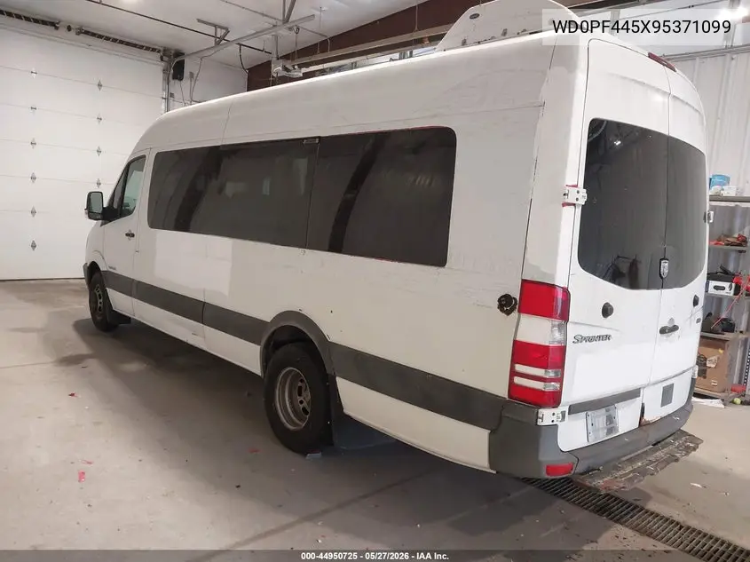 2009 Dodge Sprinter Van 3500 High Roof VIN: WD0PF445X95371099 Lot: 44950725