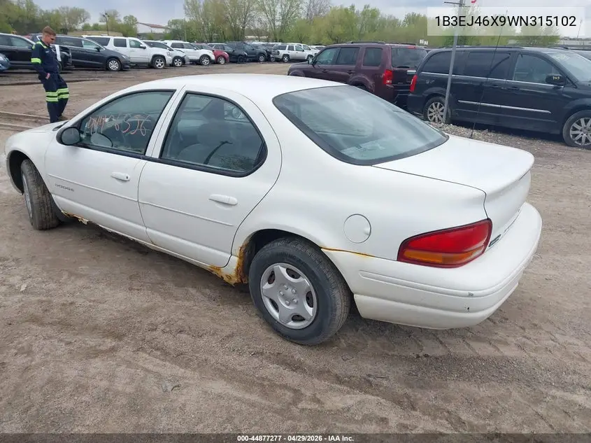 1998 Dodge Stratus VIN: 1B3EJ46X9WN315102 Lot: 44877277