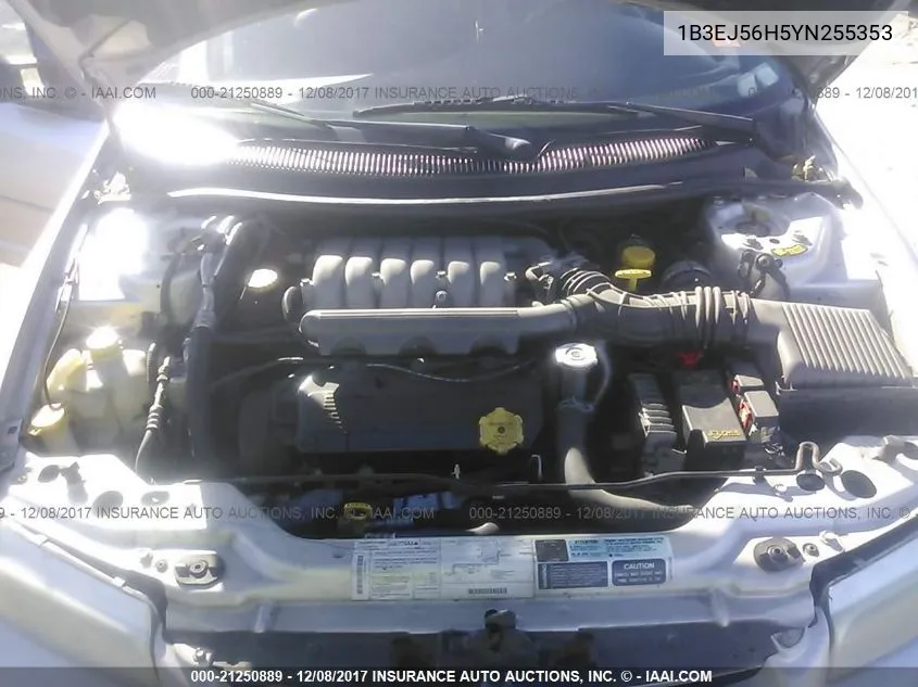 2000 Dodge Stratus Es VIN: 1B3EJ56H5YN255353 Lot: 21250889