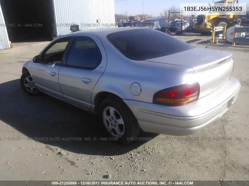 2000 Dodge Stratus Es VIN: 1B3EJ56H5YN255353 Lot: 21250889