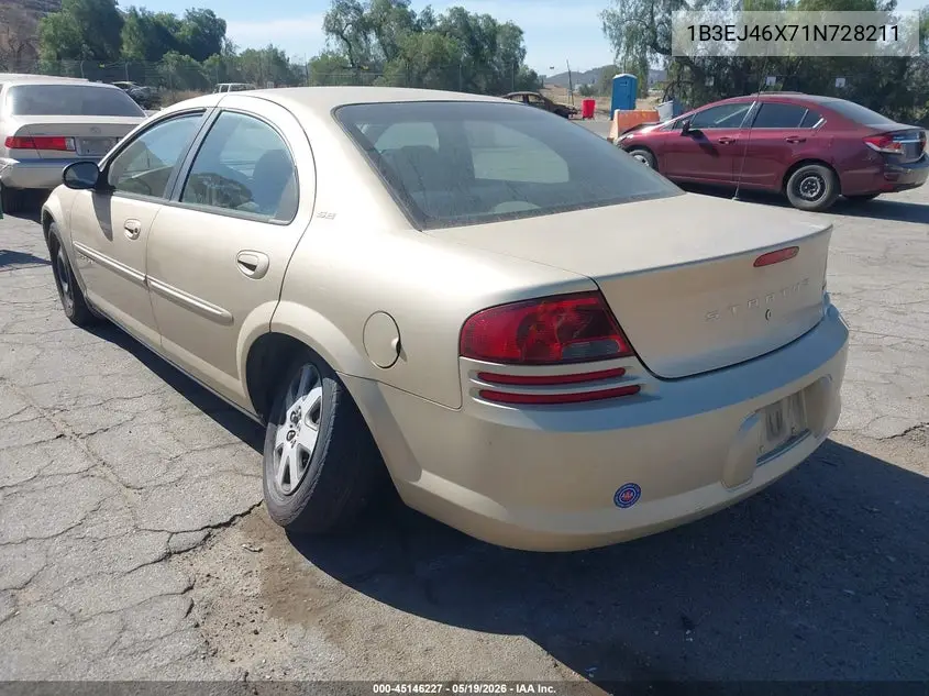 2001 Dodge Stratus Se VIN: 1B3EJ46X71N728211 Lot: 45146227