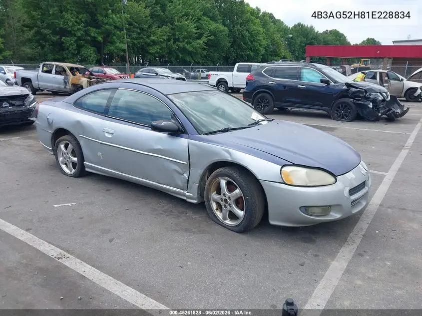 2001 Dodge Stratus R/T VIN: 4B3AG52H81E228834 Lot: 45261828