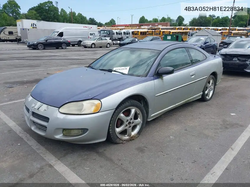 2001 Dodge Stratus R/T VIN: 4B3AG52H81E228834 Lot: 45261828