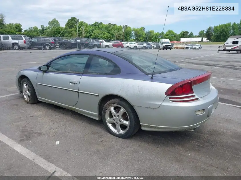 2001 Dodge Stratus R/T VIN: 4B3AG52H81E228834 Lot: 45261828