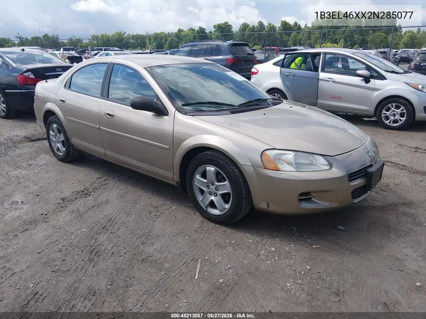 2002 Dodge Stratus Se Plus VIN: 1B3EL46XX2N285077 Lot: 45213057