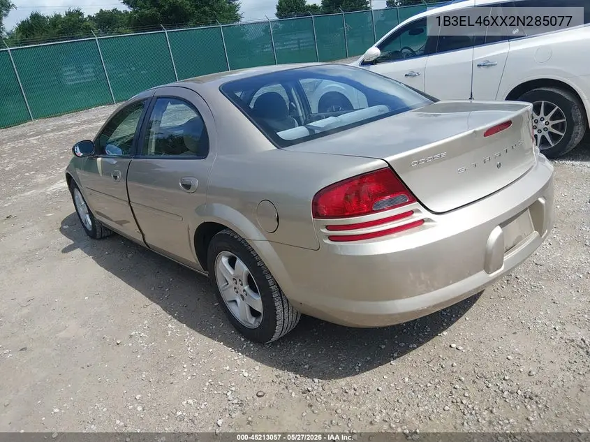 2002 Dodge Stratus Se Plus VIN: 1B3EL46XX2N285077 Lot: 45213057