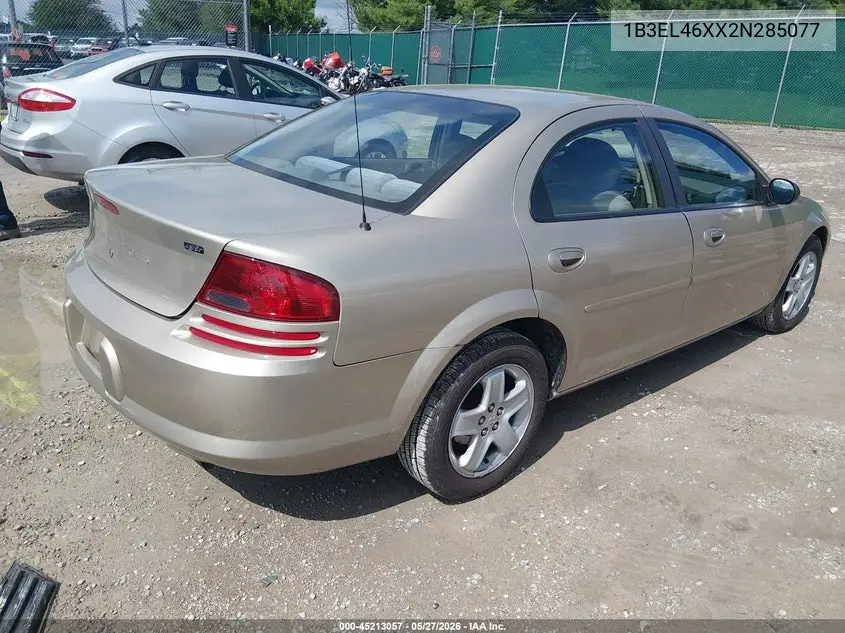 2002 Dodge Stratus Se Plus VIN: 1B3EL46XX2N285077 Lot: 45213057