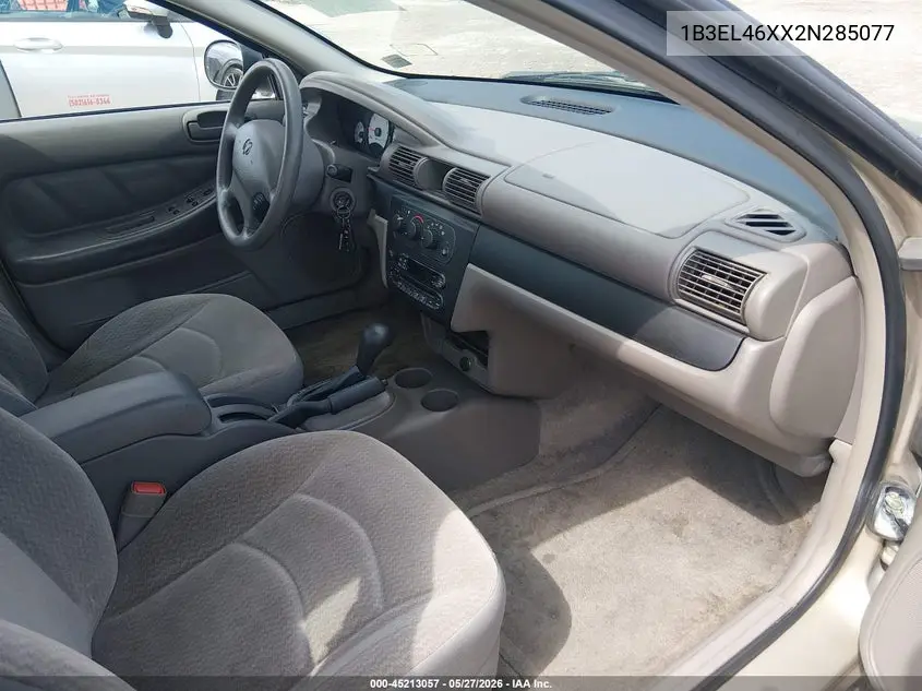 2002 Dodge Stratus Se Plus VIN: 1B3EL46XX2N285077 Lot: 45213057