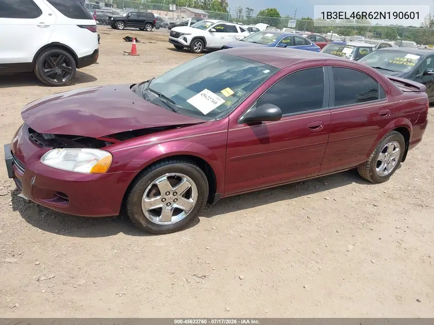 2002 Dodge Stratus Se Plus/Sxt VIN: 1B3EL46R62N190601 Lot: 45622760