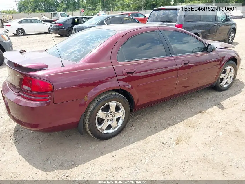 2002 Dodge Stratus Se Plus/Sxt VIN: 1B3EL46R62N190601 Lot: 45622760
