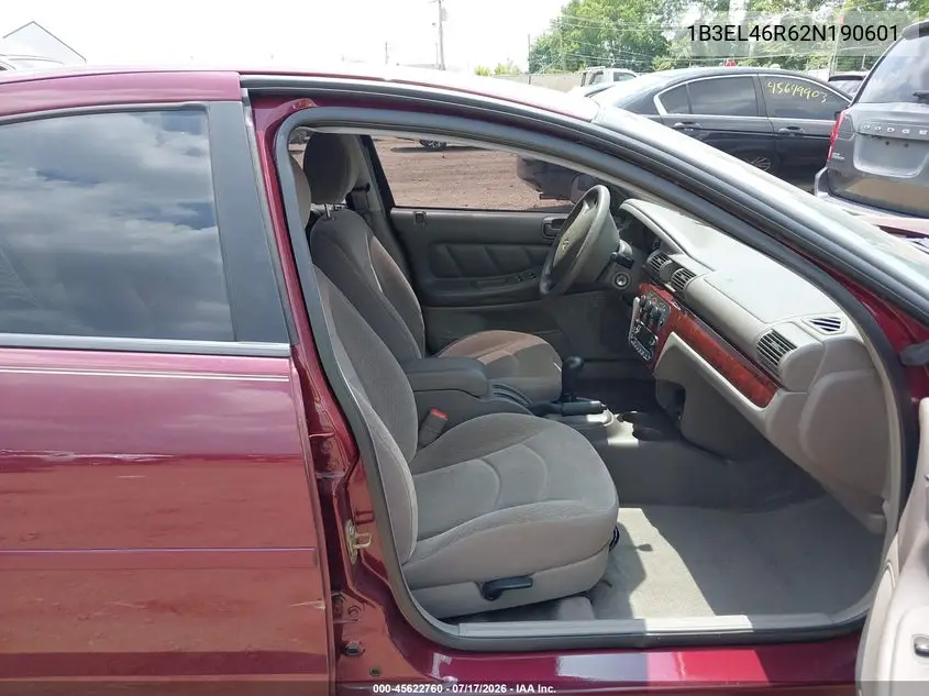 2002 Dodge Stratus Se Plus/Sxt VIN: 1B3EL46R62N190601 Lot: 45622760