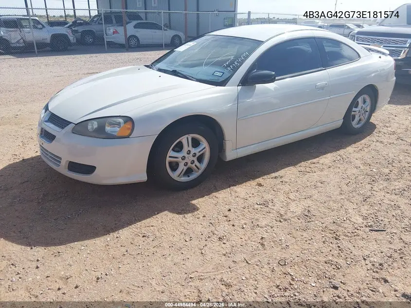 2003 Dodge Stratus Se VIN: 4B3AG42G73E181574 Lot: 44984494