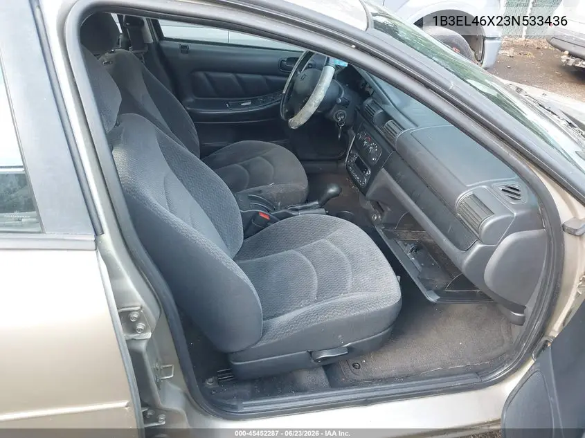 2003 Dodge Stratus Sxt VIN: 1B3EL46X23N533436 Lot: 45452287