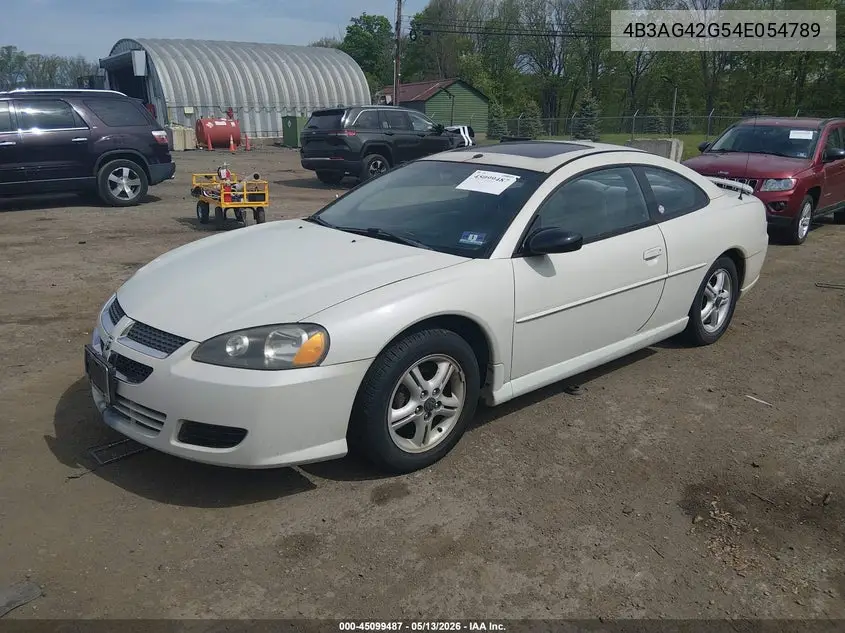 2004 Dodge Stratus Sxt VIN: 4B3AG42G54E054789 Lot: 45099487