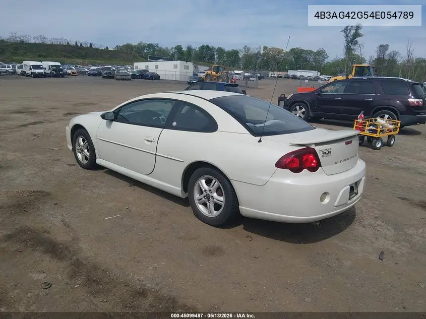 2004 Dodge Stratus Sxt VIN: 4B3AG42G54E054789 Lot: 45099487