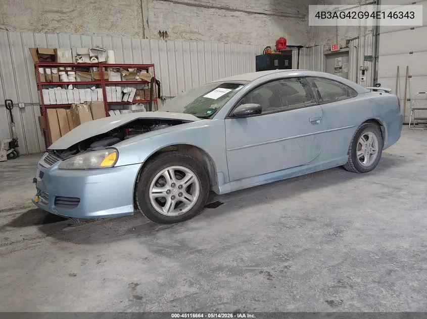 2004 Dodge Stratus Sxt VIN: 4B3AG42G94E146343 Lot: 45116664