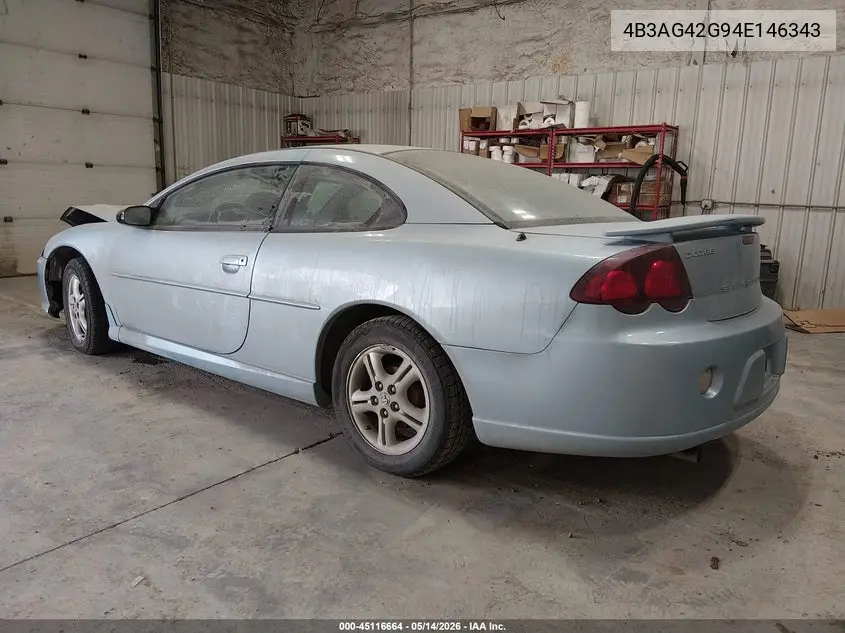 2004 Dodge Stratus Sxt VIN: 4B3AG42G94E146343 Lot: 45116664