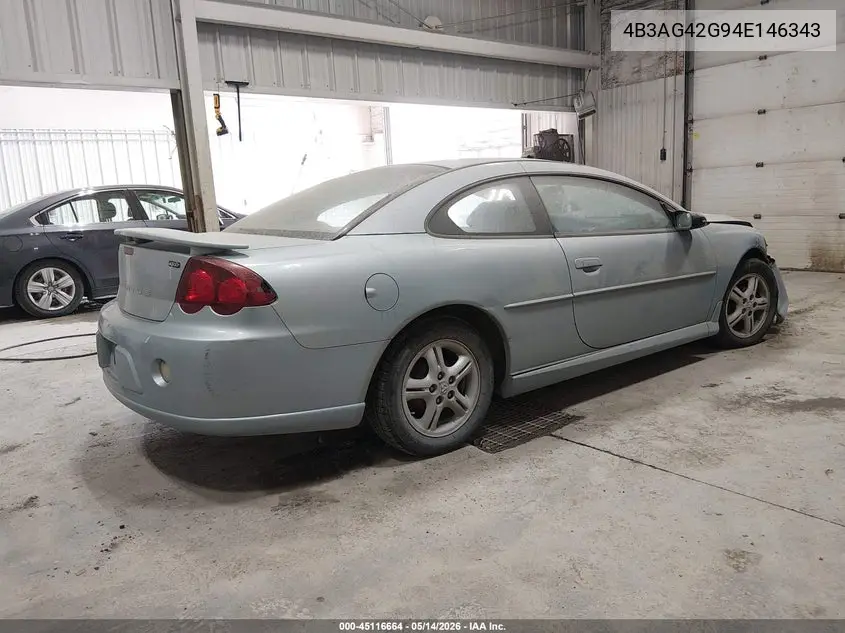 2004 Dodge Stratus Sxt VIN: 4B3AG42G94E146343 Lot: 45116664