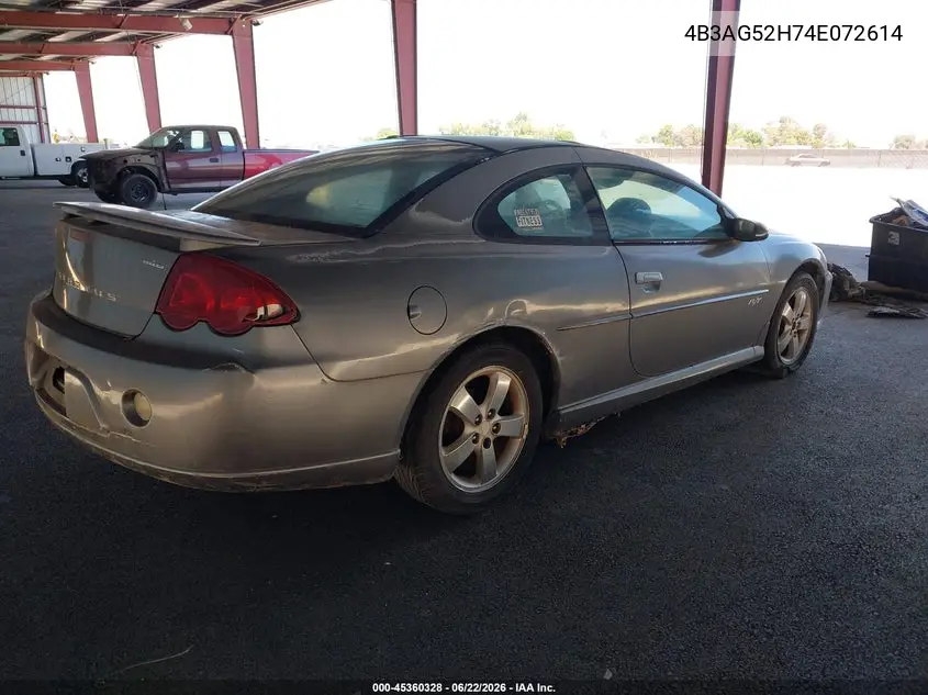 2004 Dodge Stratus R/T VIN: 4B3AG52H74E072614 Lot: 45360328