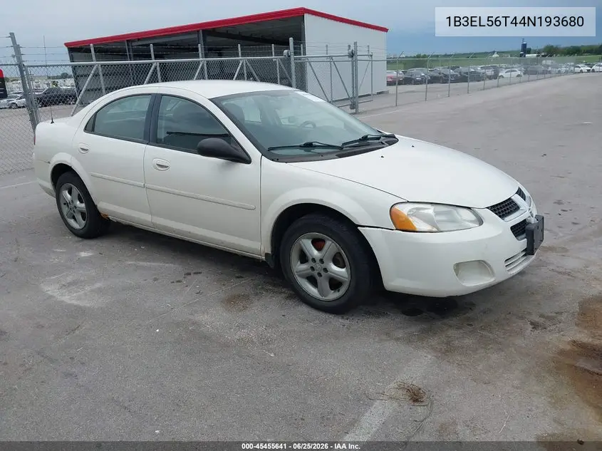 2004 Dodge Stratus Es VIN: 1B3EL56T44N193680 Lot: 45455641