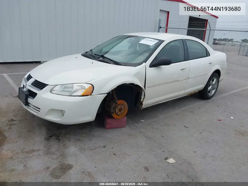 2004 Dodge Stratus Es VIN: 1B3EL56T44N193680 Lot: 45455641