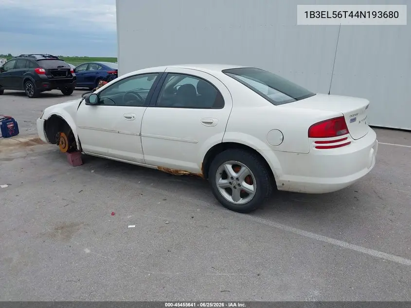2004 Dodge Stratus Es VIN: 1B3EL56T44N193680 Lot: 45455641