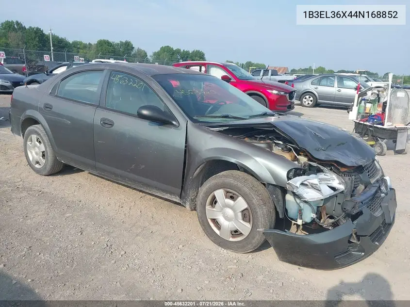 2004 Dodge Stratus Se VIN: 1B3EL36X44N168852 Lot: 45632201