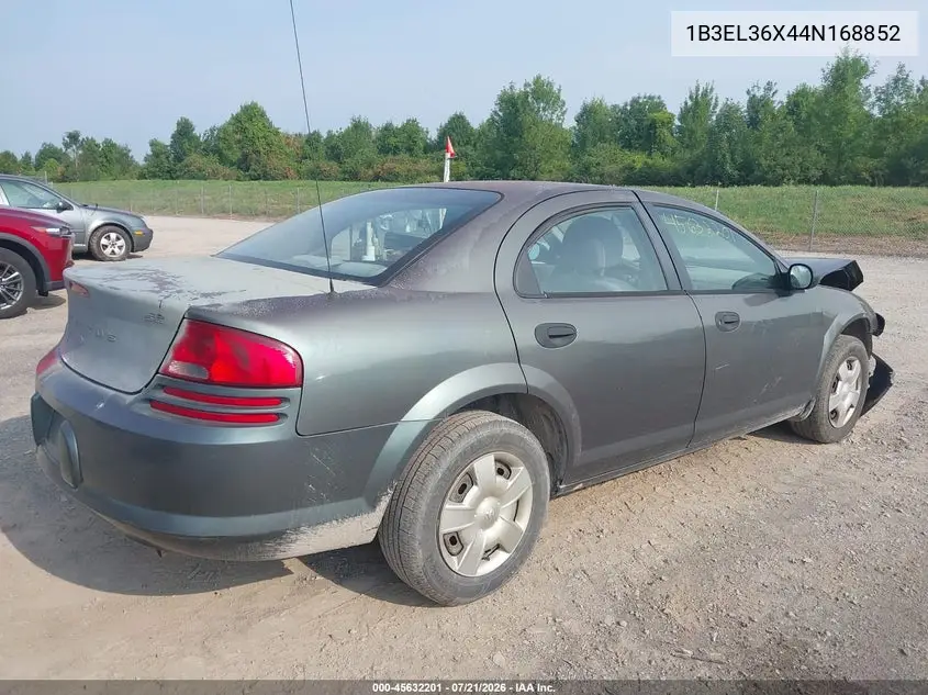 2004 Dodge Stratus Se VIN: 1B3EL36X44N168852 Lot: 45632201