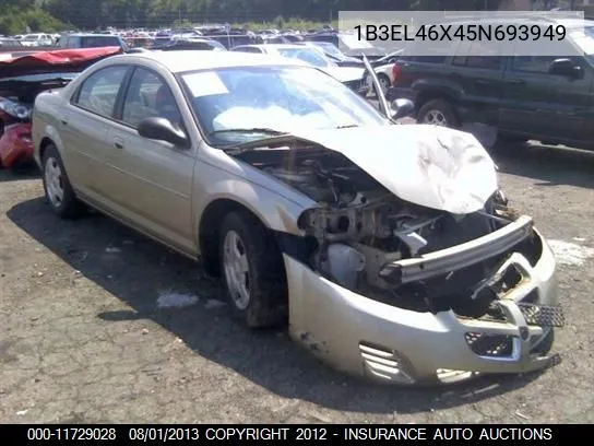 2005 Dodge Stratus Sxt VIN: 1B3EL46X45N693949 Lot: 11729028