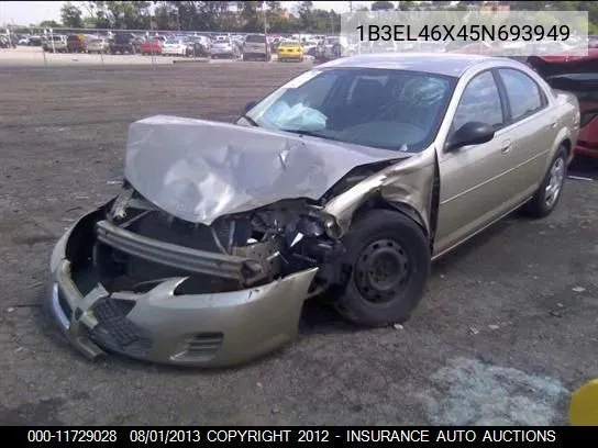 2005 Dodge Stratus Sxt VIN: 1B3EL46X45N693949 Lot: 11729028