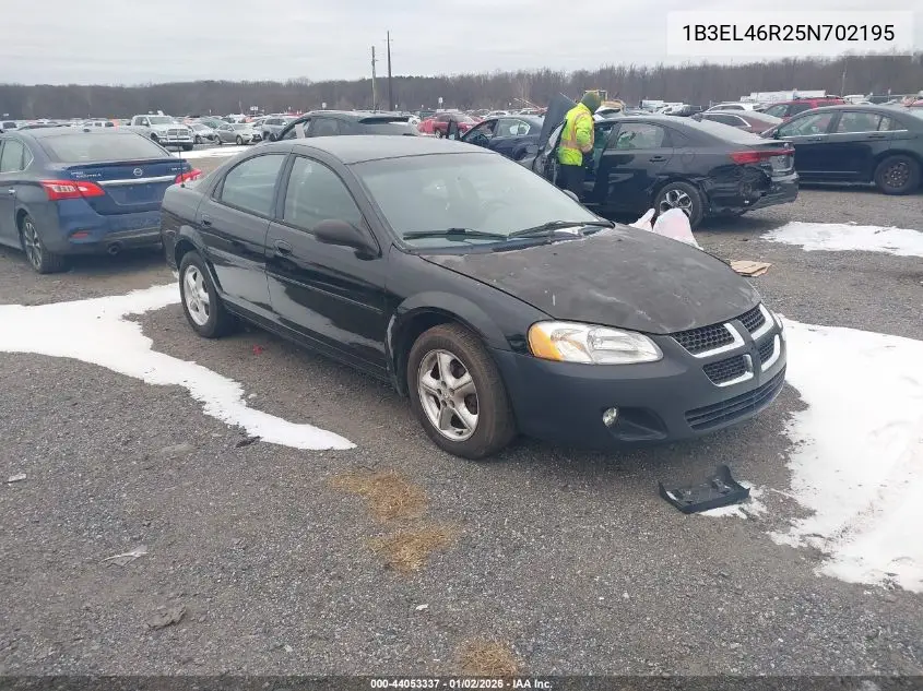 2005 Dodge Stratus Sxt VIN: 1B3EL46R25N702195 Lot: 44053337