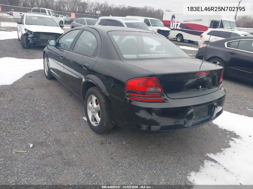 2005 Dodge Stratus Sxt VIN: 1B3EL46R25N702195 Lot: 44053337