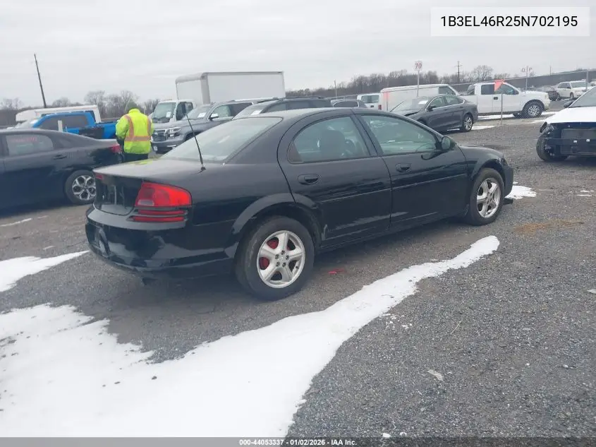 2005 Dodge Stratus Sxt VIN: 1B3EL46R25N702195 Lot: 44053337