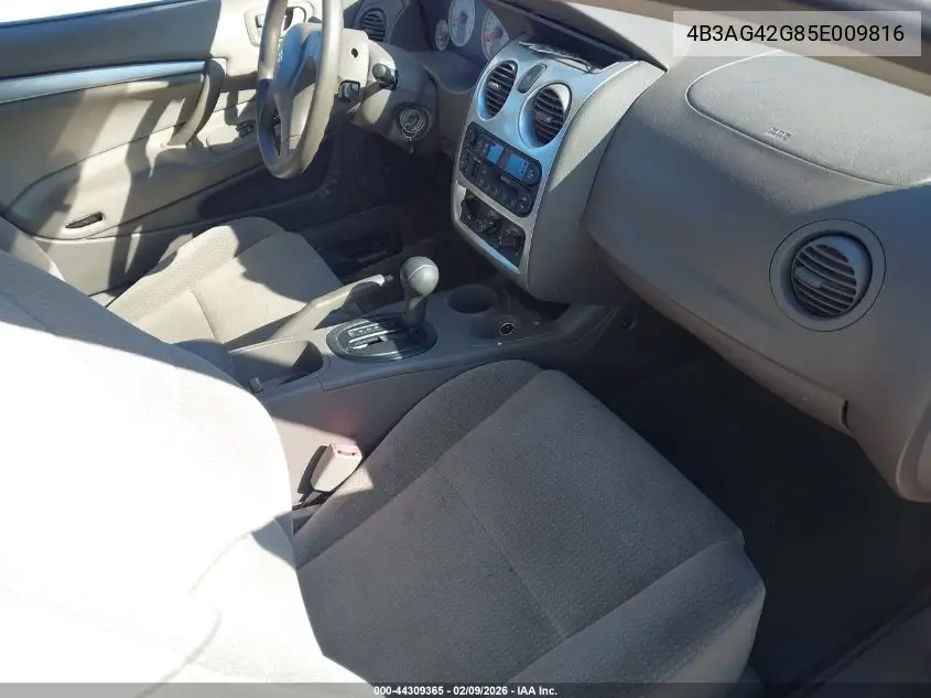 2005 Dodge Stratus Sxt VIN: 4B3AG42G85E009816 Lot: 44309365