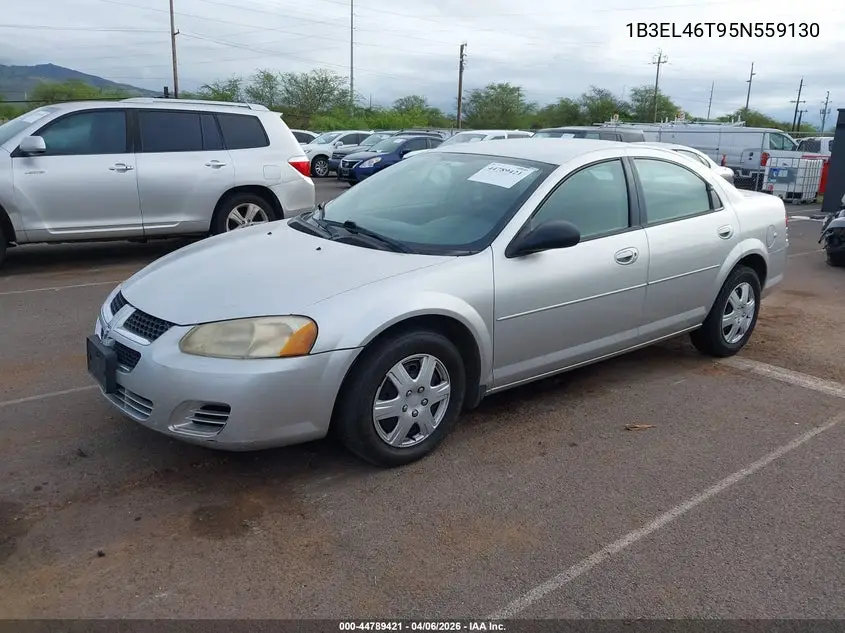 2005 Dodge Stratus Sxt VIN: 1B3EL46T95N559130 Lot: 44789421