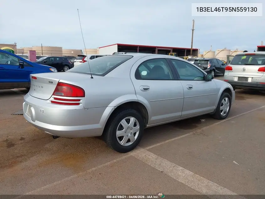 2005 Dodge Stratus Sxt VIN: 1B3EL46T95N559130 Lot: 44789421